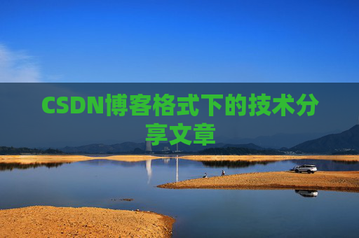 CSDN博客格式下的技术分享文章